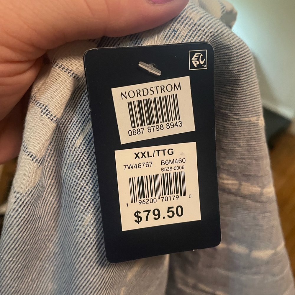 Lucky Brand Collar Popover Tie-Dye Blouse Shirt - size XXL - NWT - Picture 5 of 5